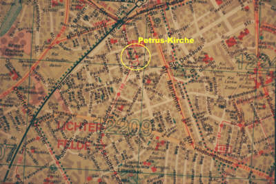 Kartenausschnitt von Berlin-Lichterfelde